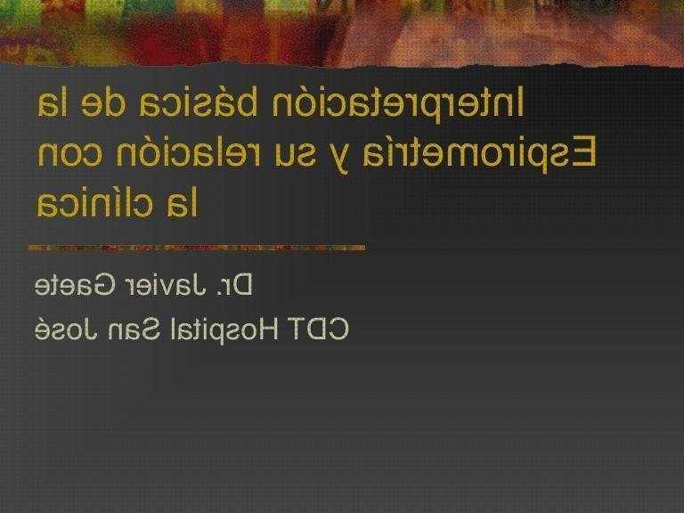 ¿Dónde poder comprar irrigador dental resultados Mas apósit esteril interpretación de resultados de espirometría?